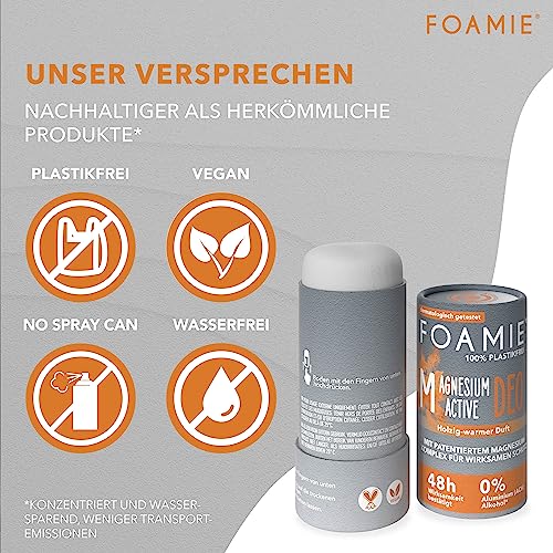 Deo-Stick Foamie festes Deodorant für Herren mit holzigem Duft