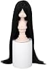 Doll Wig, Dolls Long Straight Hair Wigs for 13 14 16 Ball Jointed Doll BJD Toy 14 Color 13 Head C. 22-23cm,Black