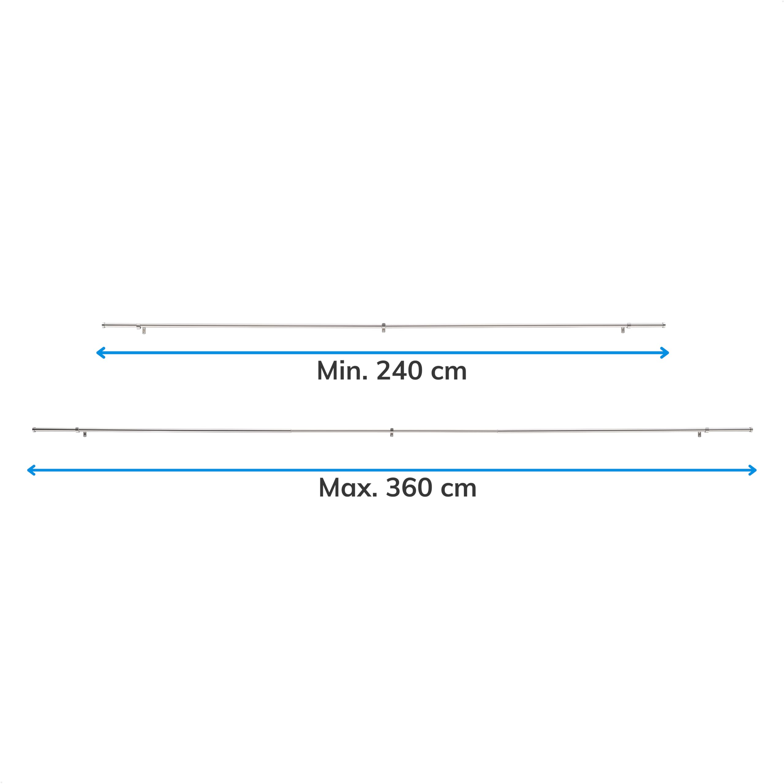 Intensions rail U-luxe gordijnrail compleet wit 100 cm kopen