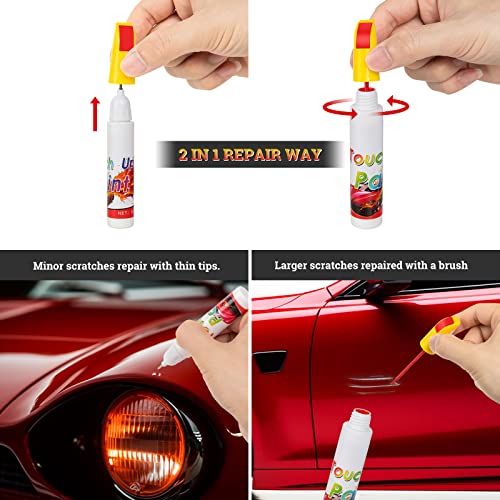 Touch Up Paint Pen For Cars, 2 In 1 Easy & Quick Car Paint Scratch Repair For Various Car Spot/Linear Scratches #TOP3