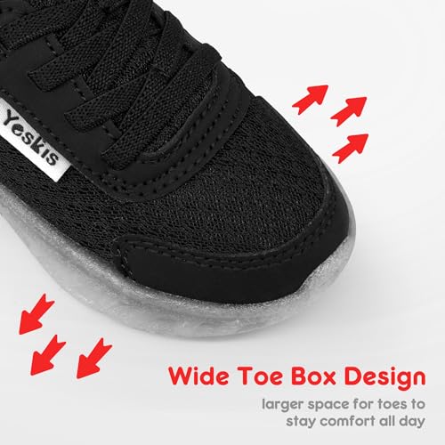 YESKIS Toddler Light Up Shoes Boys Girls Lightweight Breathable Mesh Non-Slip Running Sneakers for Toddler and Little Kid3