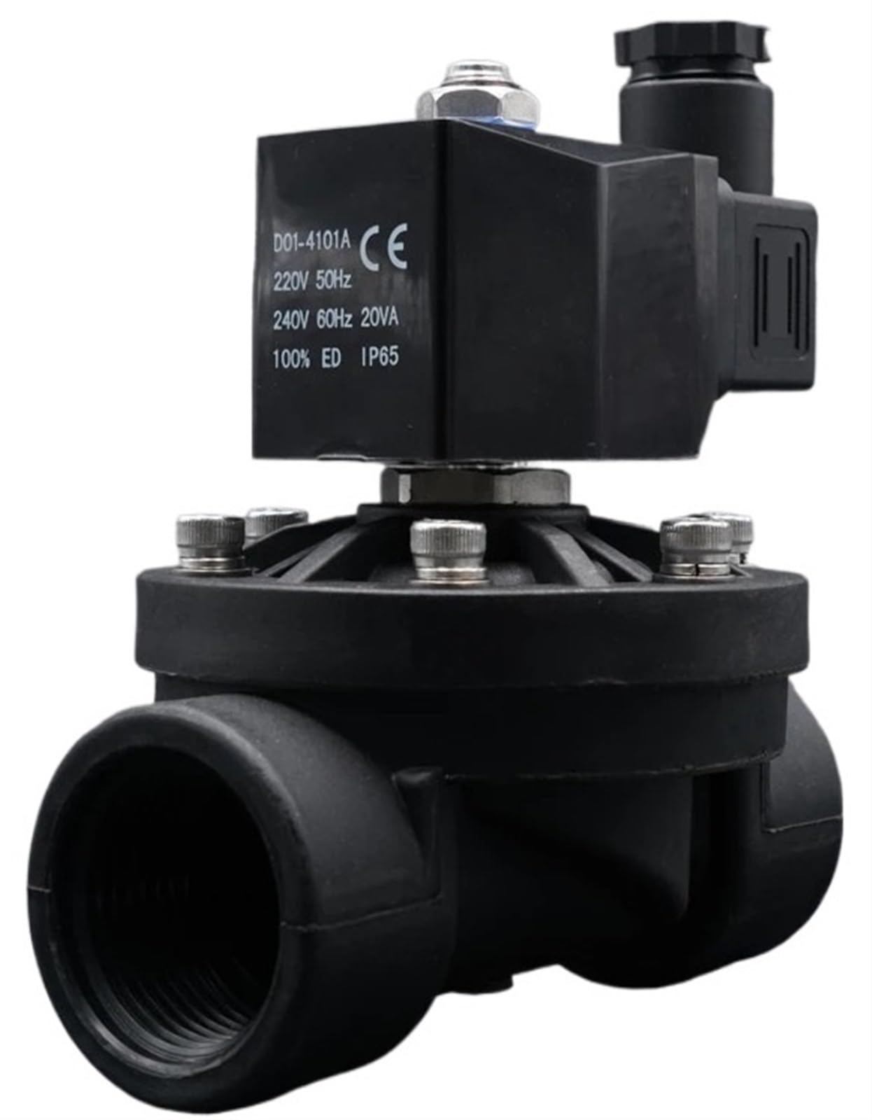 Électrovanne plastique 2" NPT DC12V pour réparer une fuite de vanne