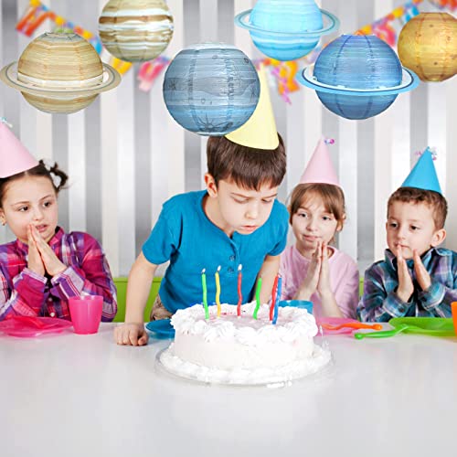 Fontien 8 Pcs Planet Paper Lanterns, 12 Inch Outer Space Party Decorations, Solar System Planets Lantern For Kids Space Theme Party Birthday Room Decorations #TOP6