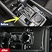 KELEIMAI Car Accessories Fit for 2019 2020 2021 2022 2023 2024 2025 Mazda 3 Axela Interior Gear Shift Knob Console Media Panel Cover Trim (Carbon Fiber Style) Stainless Steel 1 PC