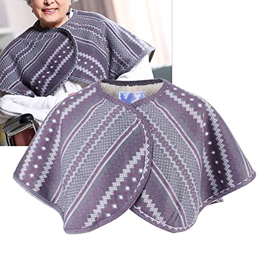 Warm Plush Shoulder Cape, Double-Sided Warming for Neck and Shoulders, 38x90cm Cozy Shawl and Bed Jacket, Winter Clothing Accessory for Women2