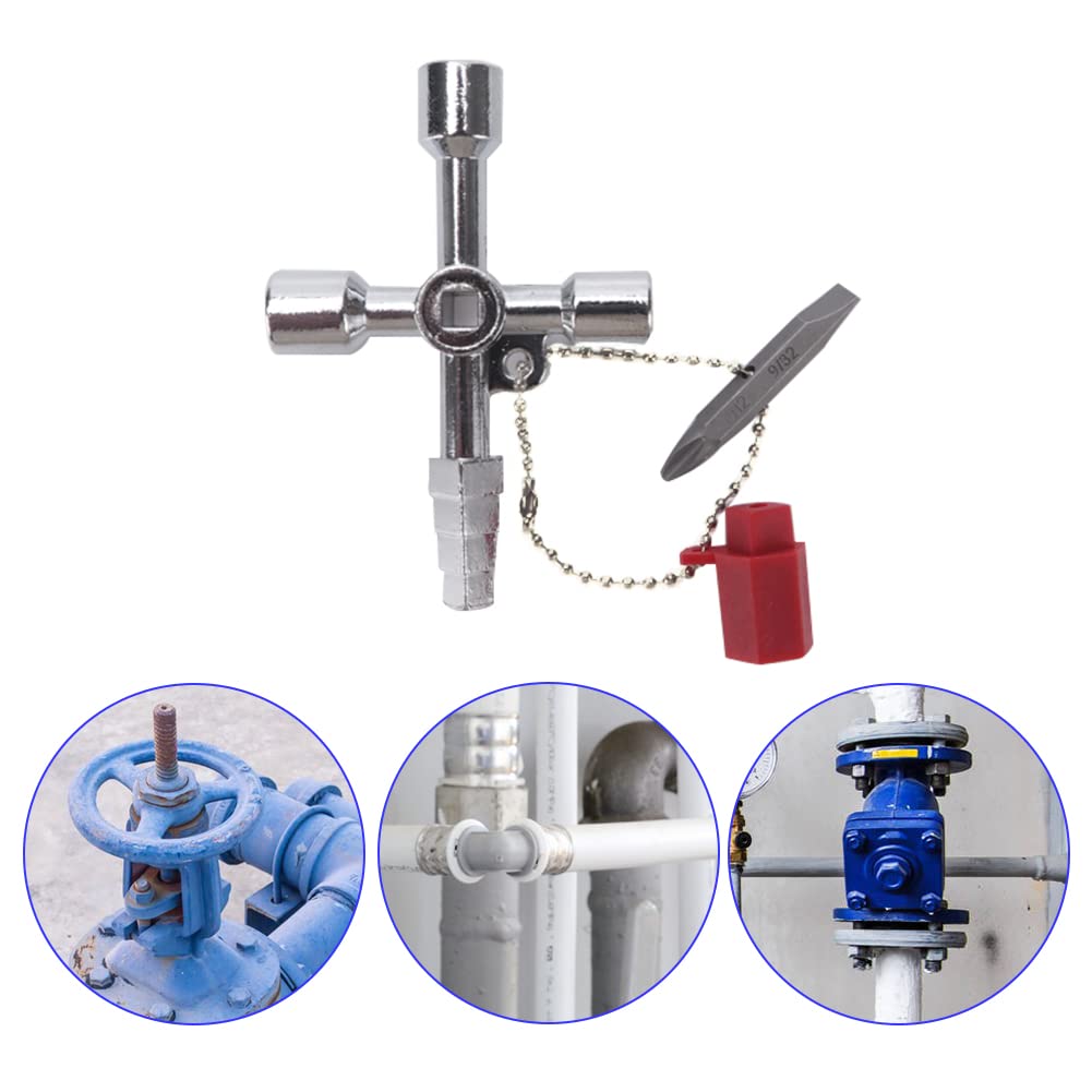 Wasserhahn-Werkzeug Set - 4-teilig Mit Armaturenschlüssel & Vierkantschlüssel