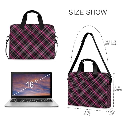 Bolso para portátil 15.6 pulgadas negro y rosa miniatura 5