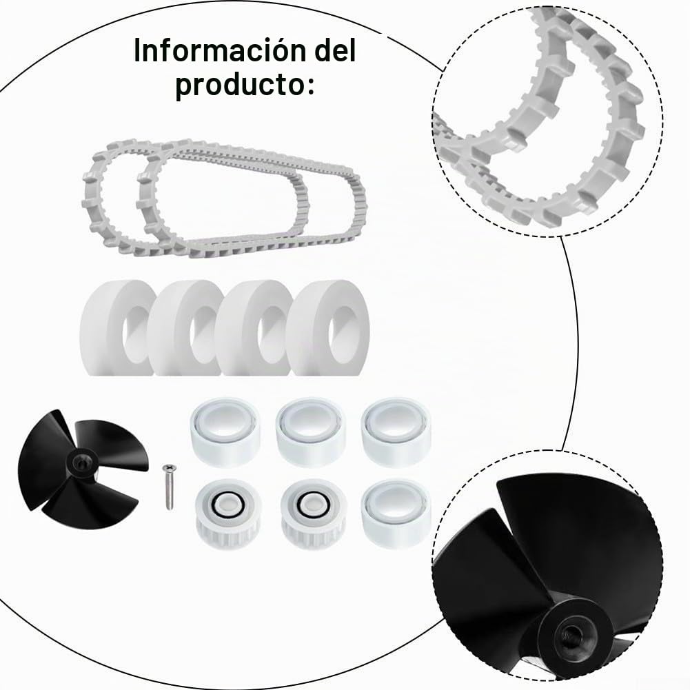 Kit de rueda de escalada de correa de impulsor 9995266-R1 9985006-r2 6101611-r4 3884997-R6 para robot de piscina Dolphin M200 M400 M500 N CC Plus DX6 Edge Discovery
