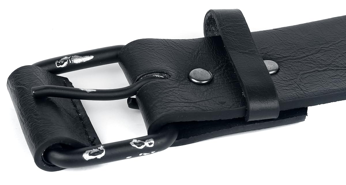 Black Premium by EMP Unisex Cinturón negro con tachuelas