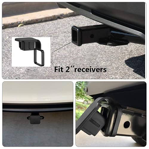 Hurentek Trailer Hitch Cover, 2 Pack 2 Inch Receiver Hitch Plug Insert Tube Hitch Plug Trailer Hitch Plug Receiver Tube Cover #TOP4