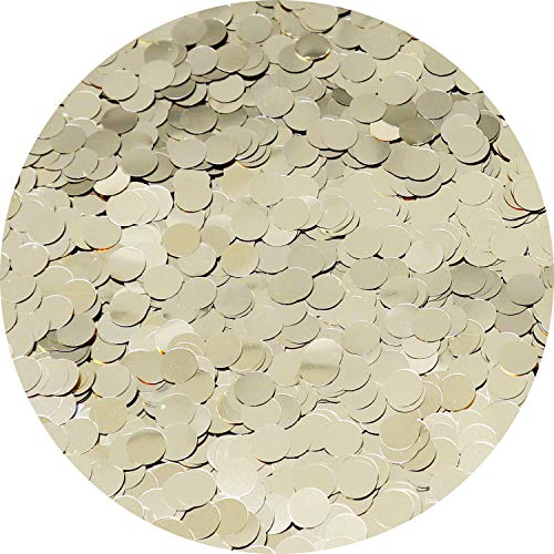 Hemway Ultra Sparkle Glitter - 1/8" 0.125" 3Mm - Circle Sequins Round Glitter For Cosmetic, Nail, Body, Face, Arts, Crafts, Decoration - Champagne - 50G #TOP5