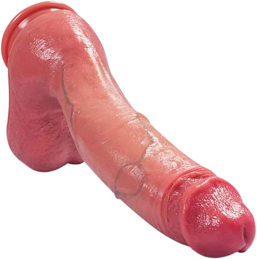 Soft Silicone Ejaculation Simulation Penis Female Squirting Dildo with Strong Suction Cups for Hands Free Play, G-Spot Anal Prostate Adult Sex Toys for Female Male Couples Pleasure