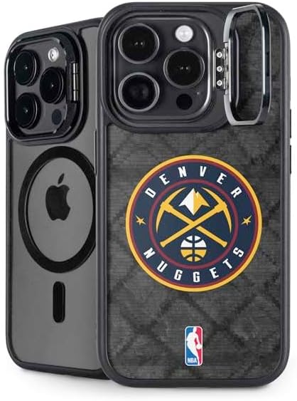Skinit Kickstand Phone Case Compatible with iPhone 14 Pro Max - Officially Licensed NBA Denver Nuggets Dark Rust Design