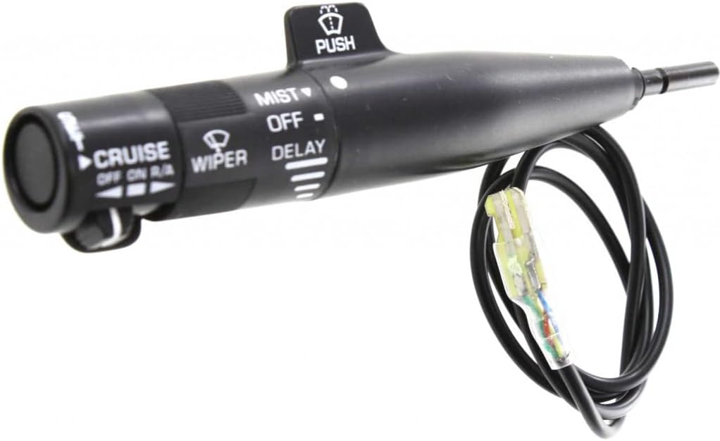 For Chevy G30/S10 Blazer 1990 1991 Combination Switch | Black | w/Cruise Control | 4-Wire | Replacement For 25111262