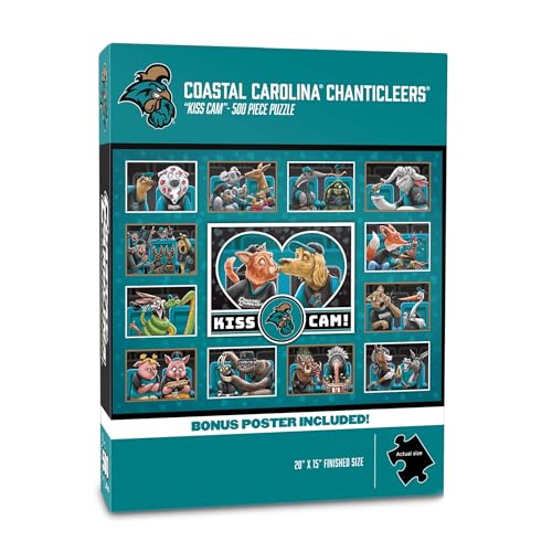 Image of YouTheFan NCAA Coastal Carolina Chanticleers inchKiss Cam inch 500 Puzzle