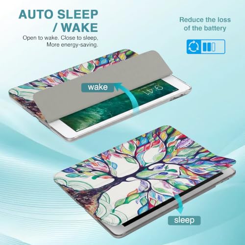 Image of MOCA Case for 10.2 inch iPad 9th 8th 7th Gen 10.2 inch iPads 2021 2020 2019 Launch A2603 A2604 A2605 A2270 A2428 A2429 A2430 A2197 A2198 A2200 Flip Cover (Lucky Tree, 10.2 inch iPad 9th 8th 7th Gen)