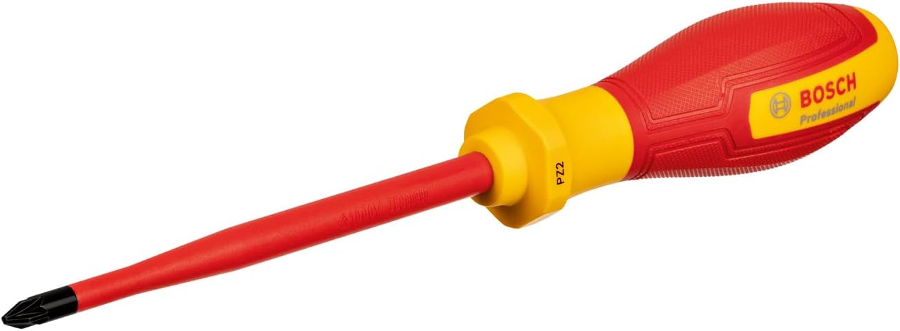 Bosch Professional VDE Yıldız Tornavida PZ 2 x 125mm (1x Tornavida PZ 2 x 125mm)