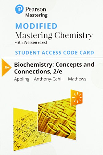 Biochemistry: Concepts and Connections -- Modified Mastering Chemistry with Pearson eText Access Code