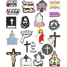 Jesus Christian Decoration Charms, God Blessed Faith Charm Gift for Toddler Girls Kids Teens Women Adults