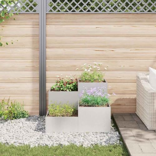 Jardinière en acier inoxydable robuste de qualité supérieure pour plantes et fleurs