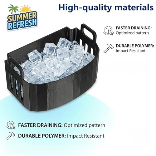 Cesta de reemplazo para máquina de hielo con asa ergonómica miniatura 5