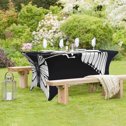 Nappe extensible rectangulaire infroissable pour table pliante 1m20 - 8
