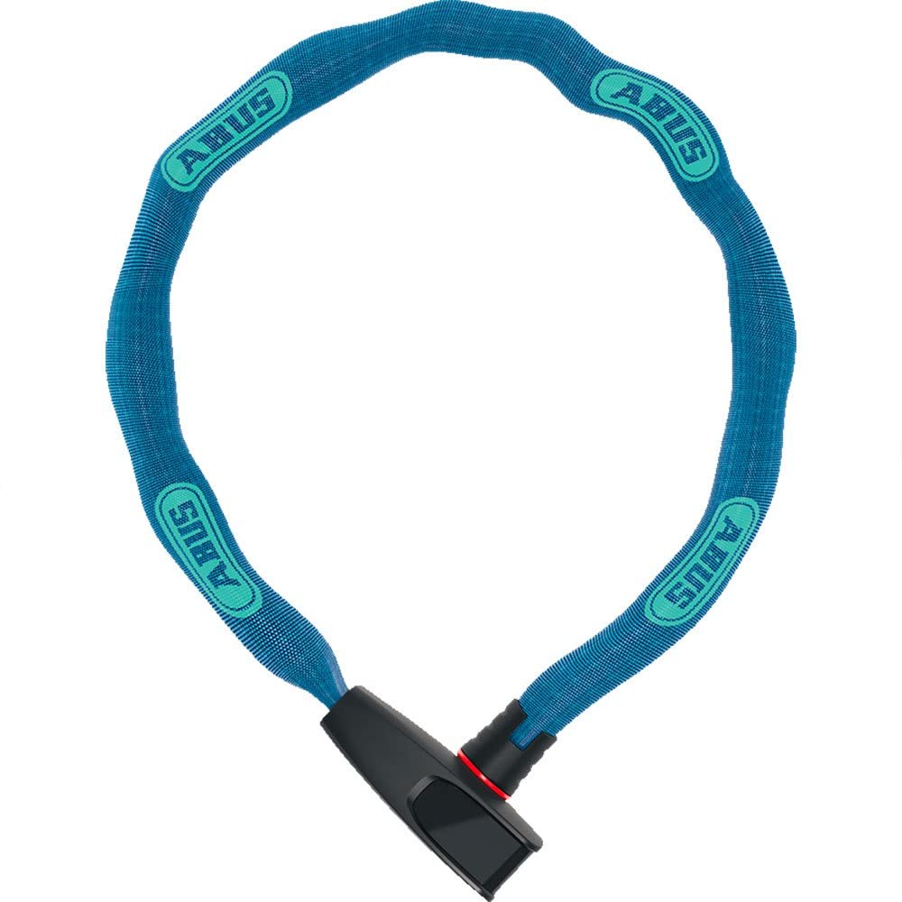 ABUS Catena 6806K chain lock - Lightweight hardened steel bike lock with fashionable textile tube - Square chain with security level 6
