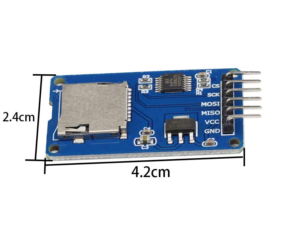 Lot de 10 modules de carte Micro SD Mini carte TF Lecture Écriture Carte SDHC SPI Interface Driver Board pour Arduino