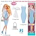 iBayda 6 Pack Fashion 11.5 inch American Toy Prinecess Dolls Playset with Outfits Dress Design and Accessories Like Handbag Hat Crown Necklace Suitcase (Gift Box Package)