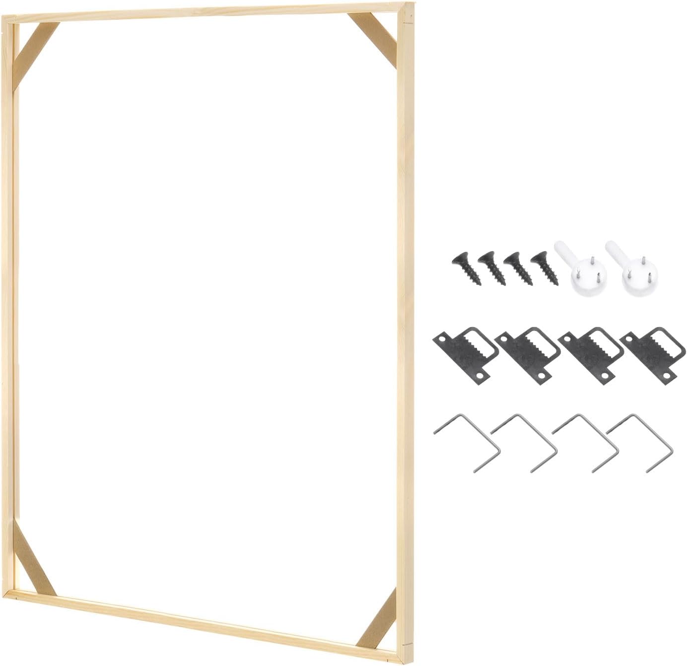 PATIKIL 20x30 inch Canvas Stretcher Bars, DIY Removable Wooden Splicing Canvas Frames Kit for Oil Paintings Poster Picture Photo, Arts Accessory, Paint by Numbers