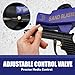 LE LEMATEC Sand Blaster Gun Kit for Air Compressor, Portable Abrasive Media Blaster for Cleaning, Paint & Rust Removal, Works with Aluminum, Sand, Walnut, & Soda, Ideal for Metal & Wood, AS118 Blue