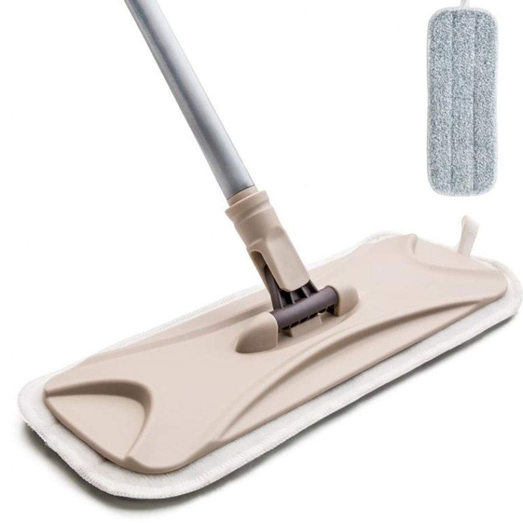 Vadrouille professionnelle en microfibre avec manche en acier inoxydable robuste