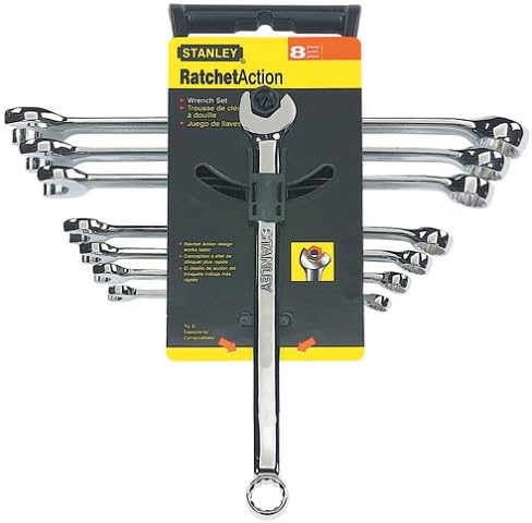 Stanley 997 8 Piece Metric Ratchet Action Wrench Set Socket Wrenches Amazon Com