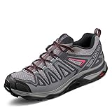  Salomon Damen X ULTRA 3 PRIME W, Wander- und Multifunktionsschuhe, Grau (Alloy/Ebony/Malaga), Größe 37 1/3