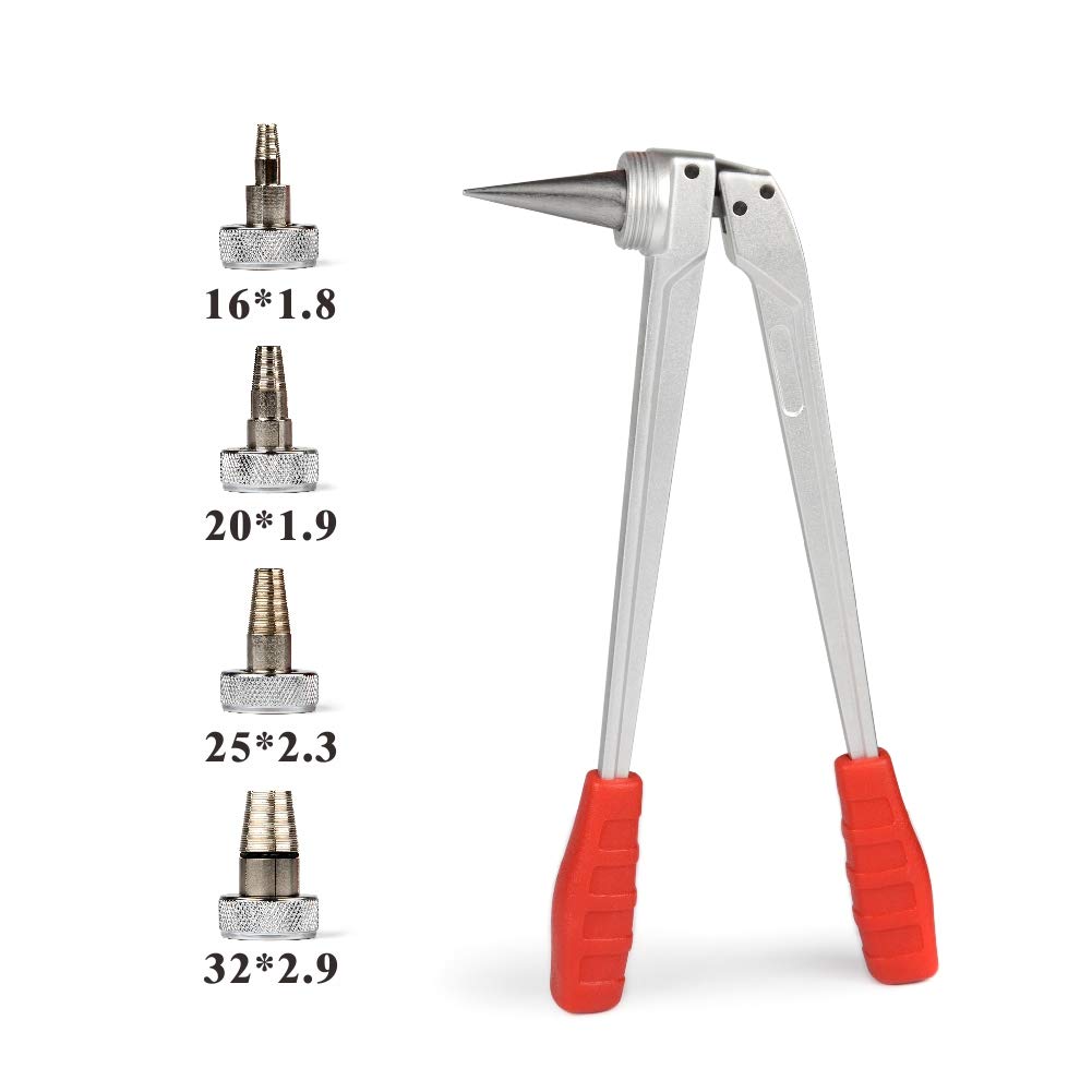 iCrimp PEX - Kit de herramientas manuales para expansión de tubos de 16 mm, 20 mm, 25 mm y 32 mm para herramientas Uponor y Milwaukee | Extensión manual PEX para tubos de 16, 20, 25, 32 mm, compatible con sistemas Uponor y F1960, incluye lubricante y male