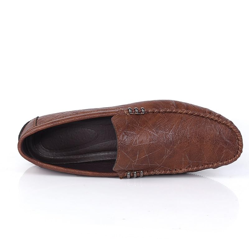 Mens Loafers Shoe Round Toe Faux Leather Loafer Shoes Anti-Slip Lightweight Comfortable Classic Party Slip-ons3