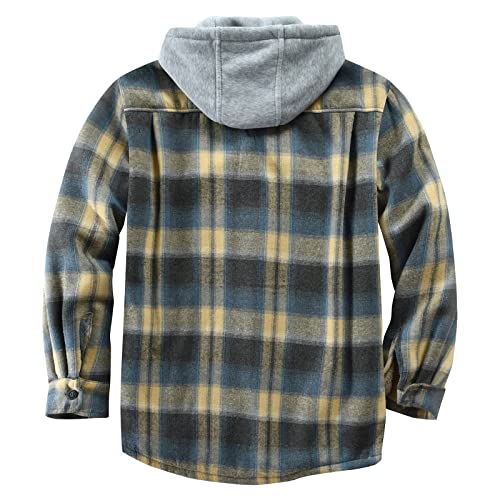 Derbars Mens Flannel Shirt Men's Button Down Regular Fit Long Sleeve Plaid Flannel Casual Shirts Men's Cotton Flannel Shirt Beige Xx-Large #TOP1