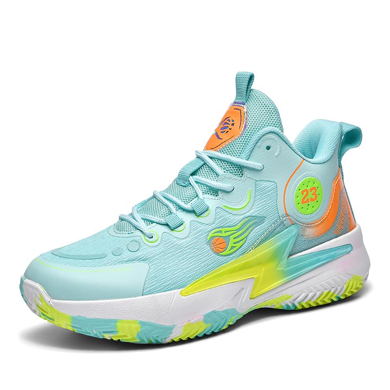 Image of Womens Mens Basketball Shoes Lightweight Fashion Breathable Comfortable Non Slip Sport Indoor Outdoor Sneakers for Unisex