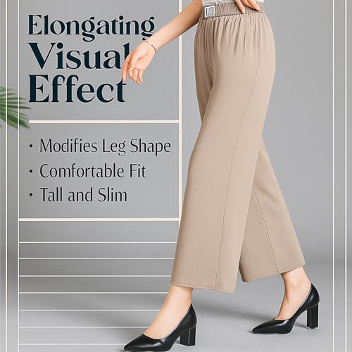 Linebalm Pants for Senior, Linebalm Perfect Drape High Rise Pull-On Stretch Pants Petite, Breathable and Soft3