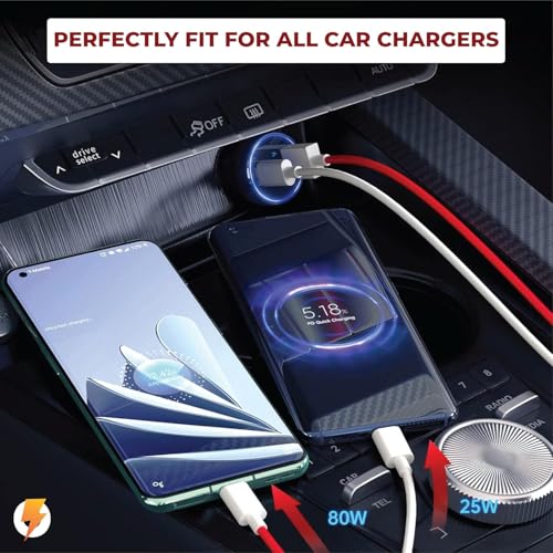 Image of One Plus Fast 80W Original USB Type C Data Sync Fast Charging Charger Cable for One Plus 15,15r, 13,13s,13r,12,12r,11,11r,10,10r,10t,10pro,9,9rt,9r,9pro,8,8t,7t,7pro,Nord 6,5,CE5,CE4,CE3,CE2lite,4,3,2