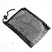 tomvorks Nylon Mesh Drawstring Pouch Balls Holder Storage Bag, Ball Bag, Fast Drying and Washable, Ideal for Lovers with 3 Size Options, Hang on Club Bag for Quick Access (Small 9x9x11cm/