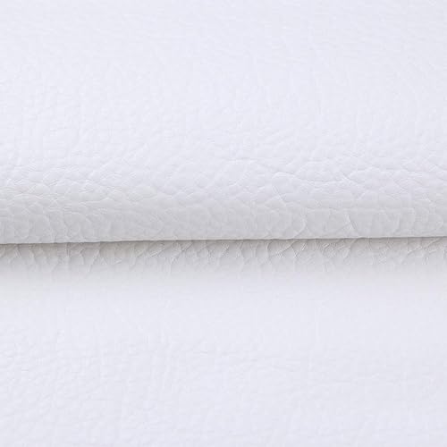 ANMINY Tela de vinilo de piel sintética de algodón, parte trasera por yarda, para manualidades manuales, herramientas de costura, hobby, taller,