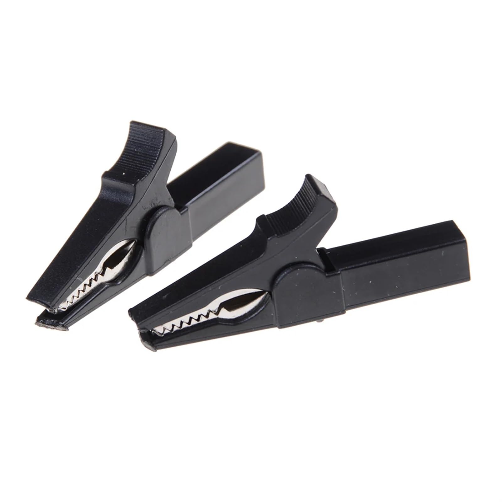 Crocodile Clips 2PCS Battery Test Clip 55MM HV Alligator for Banana Plug 4mm Multimeter Pen Cable Probes Crocodile(2PCS Black)