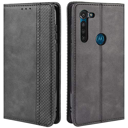 HualuBro Motorola Moto G Stylus Case, Retro PU Leather Full Body Shockproof Wallet