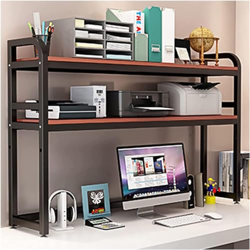 Étagère de bureau réglable avec bibliothèque pour ordinateur portable