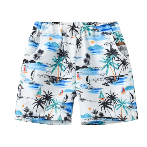 Moonker Toddler Kids Boys Summer Beach Shorts Pattern Printed Trendy Baggy Soft Sweatpants Comfy 2t Boys Short