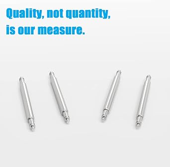 Wellfit Watch Pins, 1.8mm Thickness Heavy Duty Spring Bar, 4 Pack Stainless Steel Watch Band Pins, 18mm