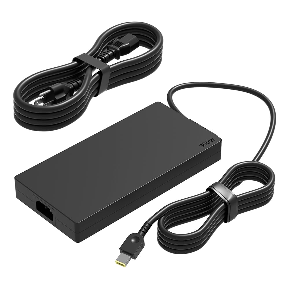 PowerPortnerLink 300W Slim Charger Compatible with Lenovo Legion Pro 5 7 5i 7i 9i 16IRX8 16ARX8H 16IAH7H 16IRX9 16IAX10H 16ITHg6 16ACHg6 16IAX7 R9000