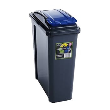 M1SS (Set Of 3) 25L Litre Plastic Indoor Outdoor Recycle Slimline