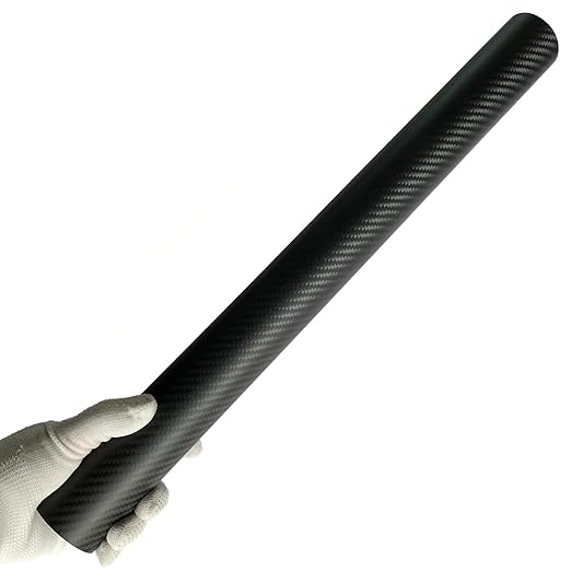 1pcs Carbon Fiber Tube 50x47x500mm,6~50mm Available, 3K roll Wrapped Twill Matte Finish.
